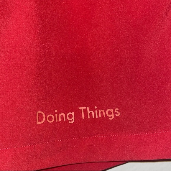 Outdoor Voices Shorts Doing Things 3" RARE HTF CORAL RED ORANGE S Like new!l - Picture 3 of 3